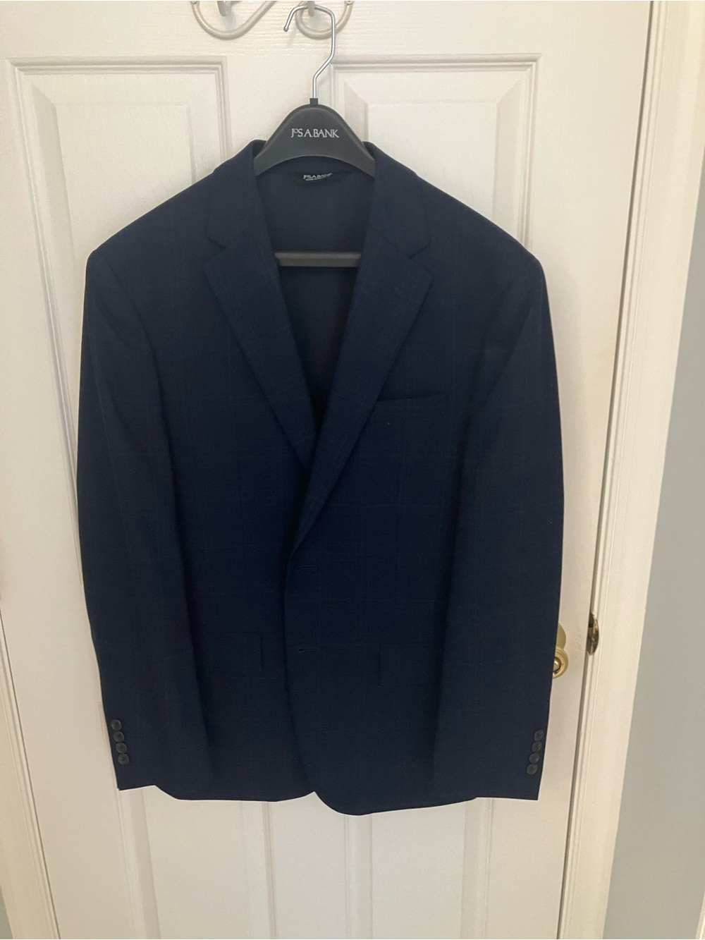 Jos. A. Bank Men's Navy Windowpane Sport Coat (NWOT)